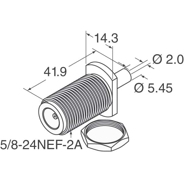 MS-156R-NJ-1 Hirose Electric Co Ltd  Koaxialstecker (HF)-Adapter